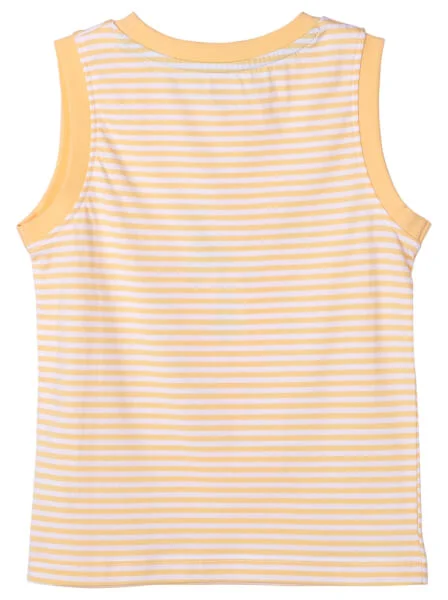 Bộ áo quần thun mặc nhà bé trai ngắn CF B1020025 (1-6 tuổi,Sọc vàng)