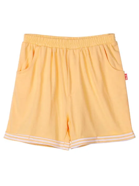 Bộ áo quần thun mặc nhà bé trai ngắn CF B1020025 (1-6 tuổi,Sọc vàng)