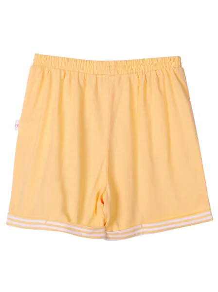 Bộ áo quần thun mặc nhà bé trai ngắn CF B1020025 (1-6 tuổi,Sọc vàng)