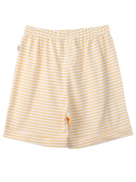 Bộ áo quần thun mặc nhà bé trai ngắn CF B1020023 (3-4Y,Sọc vàng)