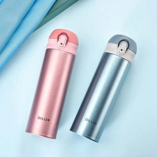 Bình giữ nhiệt Diller 480ml (inox 304+ 316)- Xanh