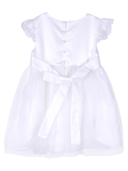 Đầm voan bé gái mặc ngoài CF G1220025 (1-6 tuổi,Trắng)