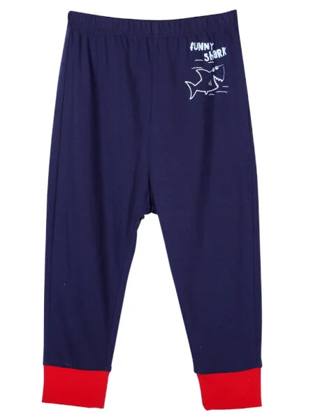 Bộ áo quần bé trai dài mặc nhà CF B1120017 (1-6 tuổi,Xanh)