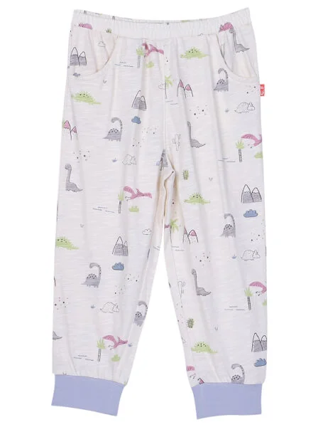 Bộ áo quần thun mặc nhà bé trai dài CF B1120004 (1-6 tuổi,Trắng)