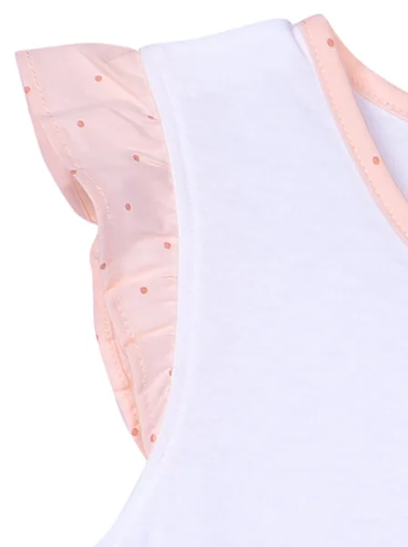 Đầm thun bé gái mặc nhà CF G1220033 (1-6 tuổi,Cam)