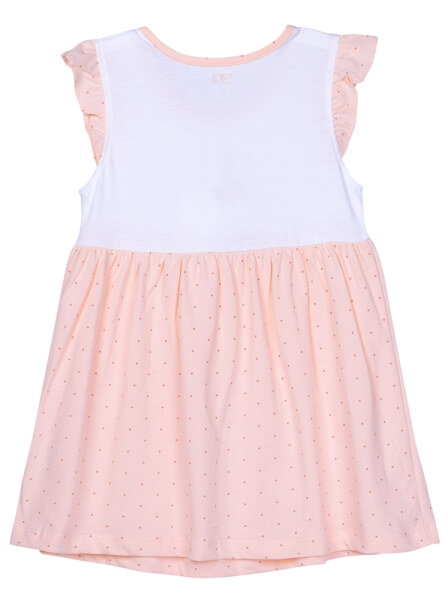 Đầm thun bé gái mặc nhà CF G1220033 (1-6 tuổi,Cam)