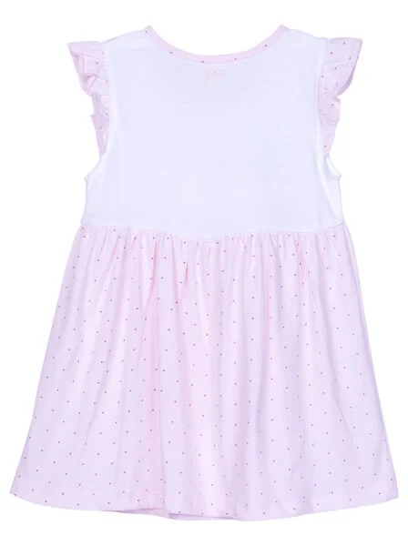 Đầm thun bé gái mặc nhà CF G1220032 (1-6 tuổi,Hồng)