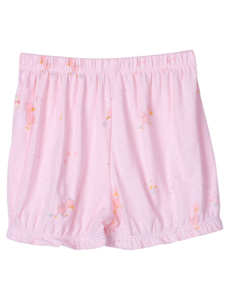 Bộ áo quần thun mặc nhà bé gái ngắn CF G1120001 (1-2 tuổi,Hồng)