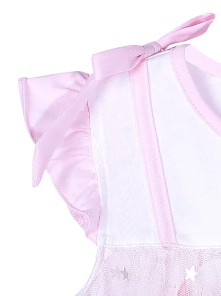 Đầm bé gái mặc nhà CF G1220026 (6M-3Y,Trắng)