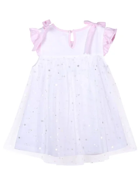 Đầm bé gái mặc nhà CF G1220026 (6M-3Y,Trắng)