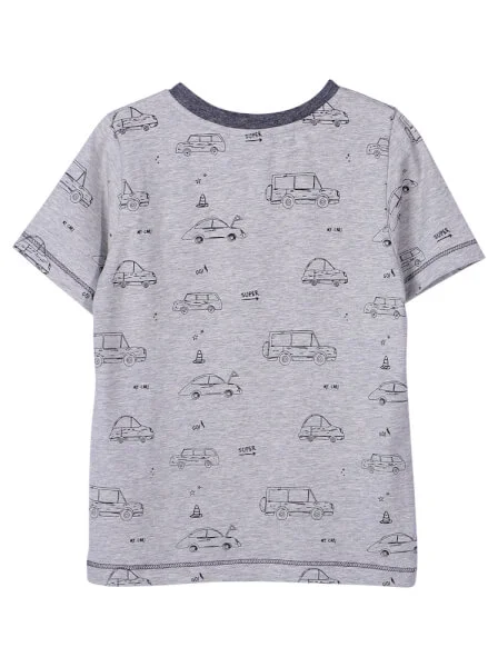 Bộ áo quần bé trai ngắn mặc nhà CF B1220037 (1-6 tuổi,Xám)