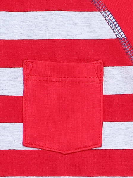 Bộ áo quần thun bé trai ngắn CF B1020011 (9-24M,Đỏ)