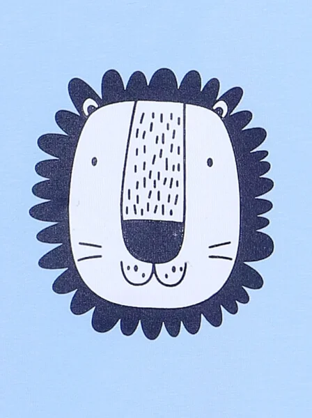 Bộ áo quần thun bé trai dài CF B1020004 (9-24M,Xanh)