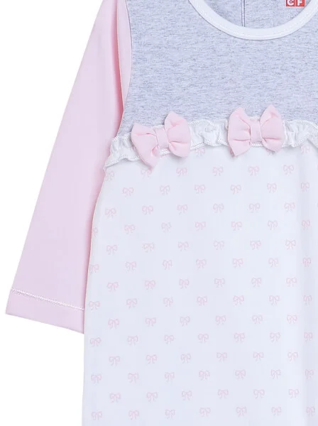 Bodysuit bé gái dài CF G1020001 (6M/9M/12M,Nhiều màu)