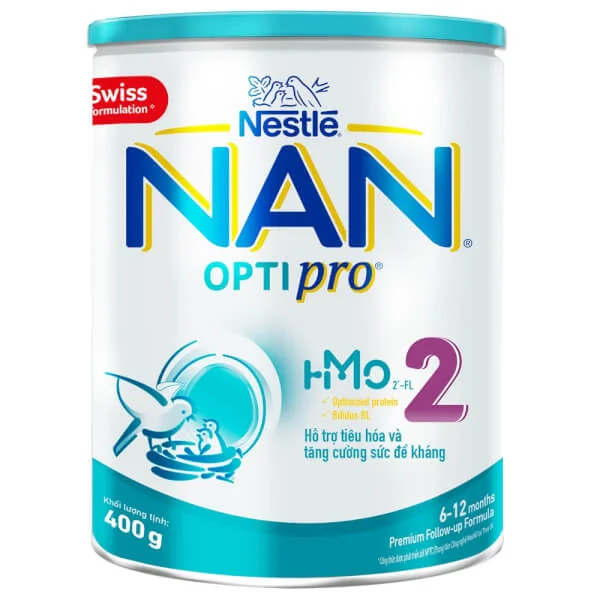 Combo 3 Nestlé NAN OPTIPRO 2, 6-12 tháng, 400g
