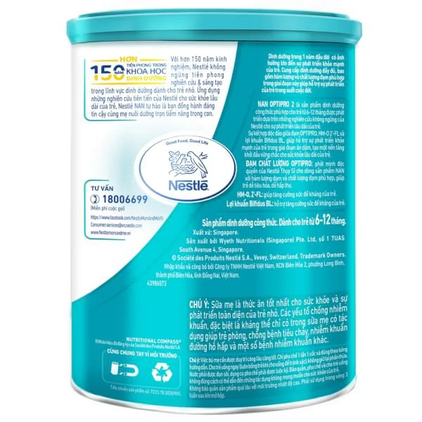 Sữa Nan Optipro 2 900g, HMO (6-12 tháng)