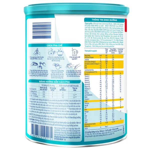 Sữa Nan Optipro 2 900g, HMO (6-12 tháng)