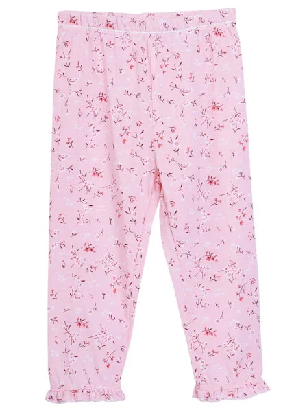 Bộ áo quần thun bé gái dài CF G1020022 (9-24M,Hồng)