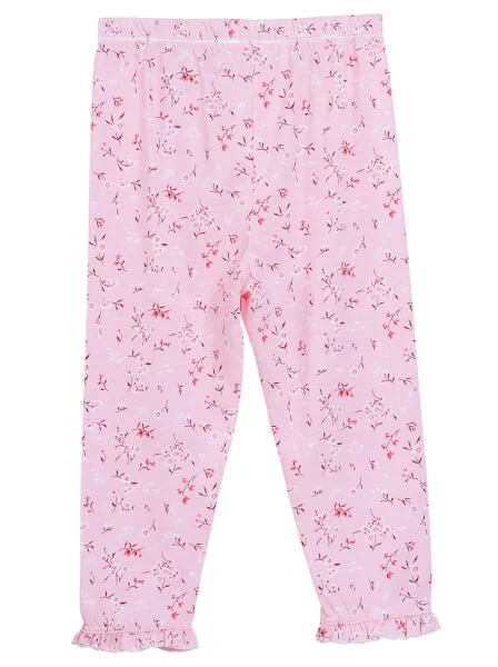 Bộ áo quần thun bé gái dài CF G1020022 (9-24M,Hồng)