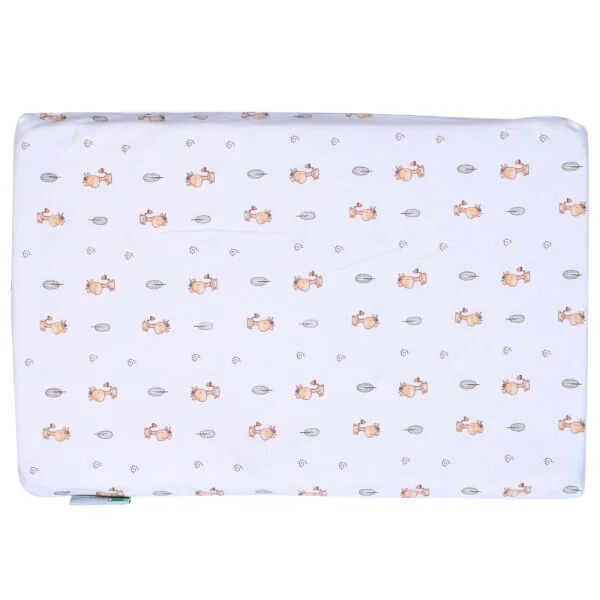 Gối cao su thiên nhiên Baby Lucky màu cam dâu