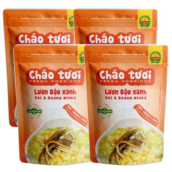 Combo 4 cháo tươi Cây Thị Lươn Đậu Xanh