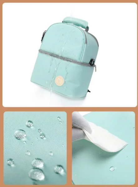 Balo đa năng cho mẹ bỉm sữa - màu xanh