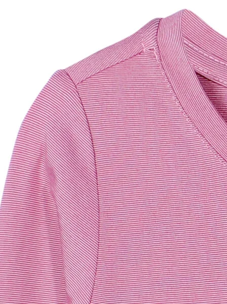 Bộ áo quần thun bé gái dài ngủ ngon CF G1220017 (1-6 tuổi,Hồng)