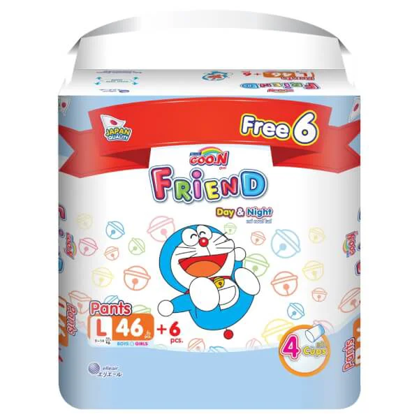 Tã quần Goon Friend Renew Super Jumbo (L, 46 miếng) + 6 miếng
