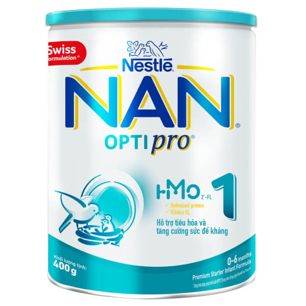 Combo 3 Nestlé NAN OPTIPRO 1, 0-6 tháng, 400g