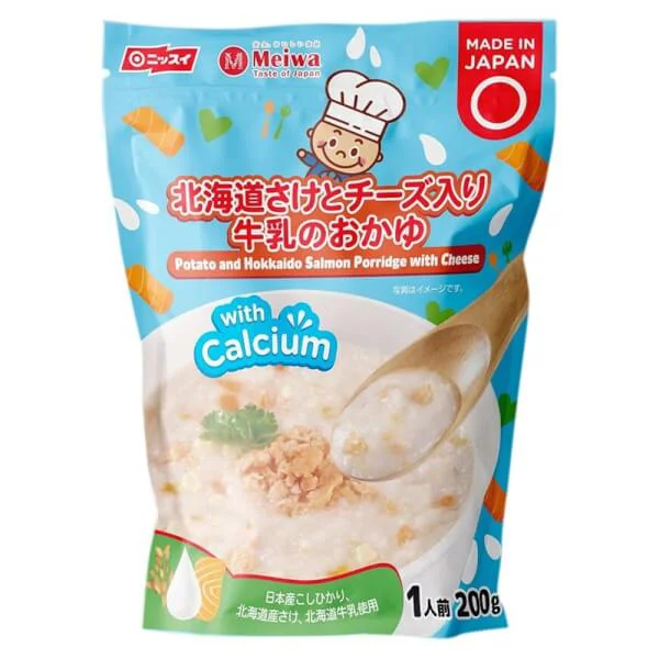 Combo 2 Cháo tươi Meiwa vị khoai tây, cá hồi Hokkaido, phô mai