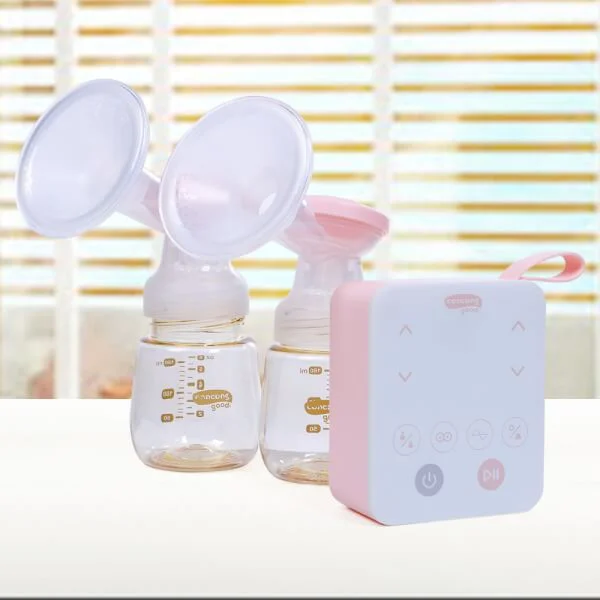 Combo 1 Balo đa năng cho mẹ bỉm sữa - màu hồng M37661 & Máy hút sữa điện đôi DP Comfort PLUS