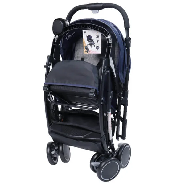 Xe đẩy 2 chiều CD-S570R màu xanh ghi và xám