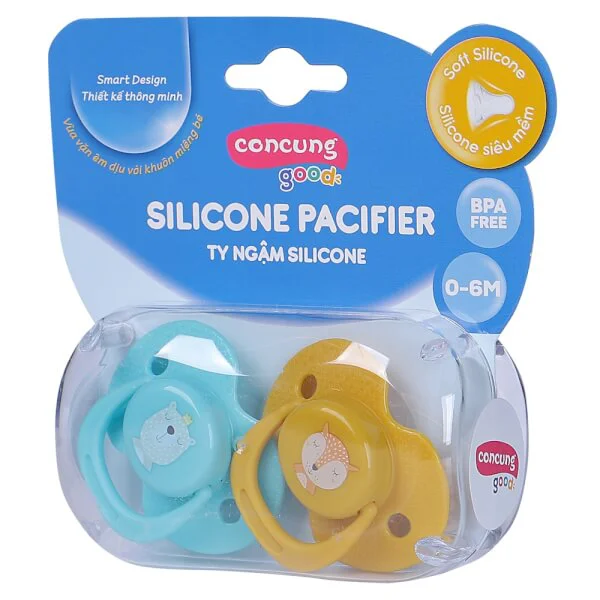 Hộp 2 ty ngậm ConCung Good (Xanh dương, Vàng)