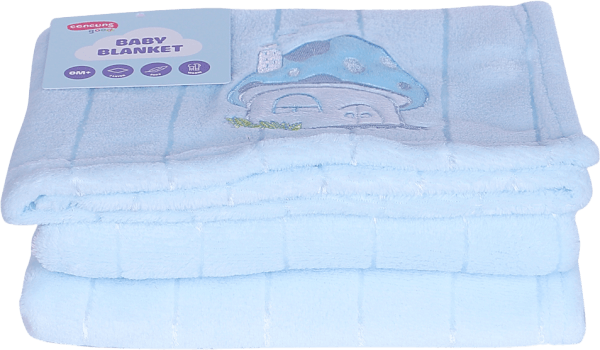 Chăn bông cho bé ConCung Good hình nấm xanh  K126-6049