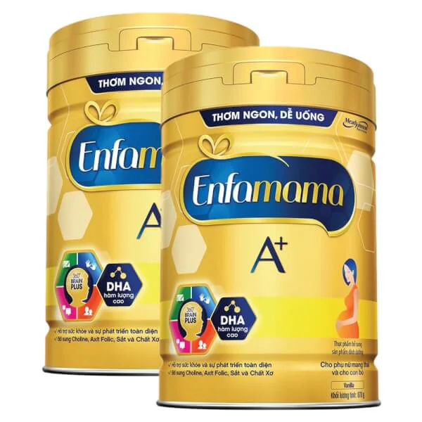 Combo 2 lon Sữa Enfamama A+ 870g hương vani