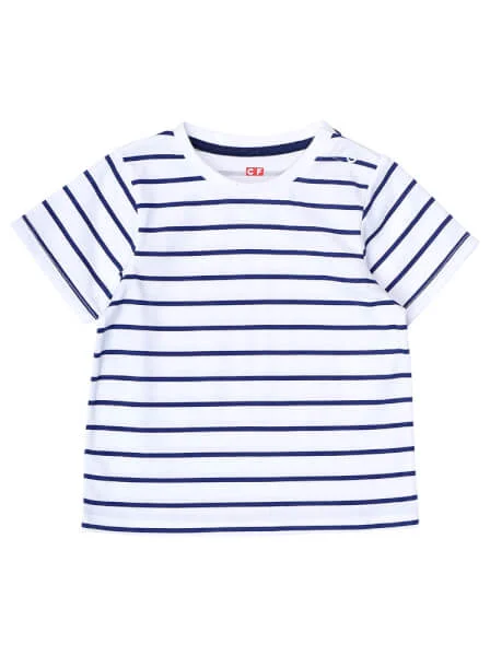 Bộ áo quần thun bé trai dài CF B1220022 (9M-24M,Xanh)