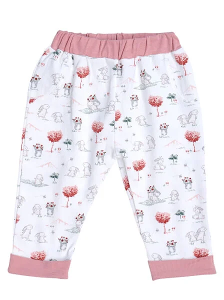 Bộ áo quần thun bé gái dài CF G1220010 (6M-24M,Trắng)