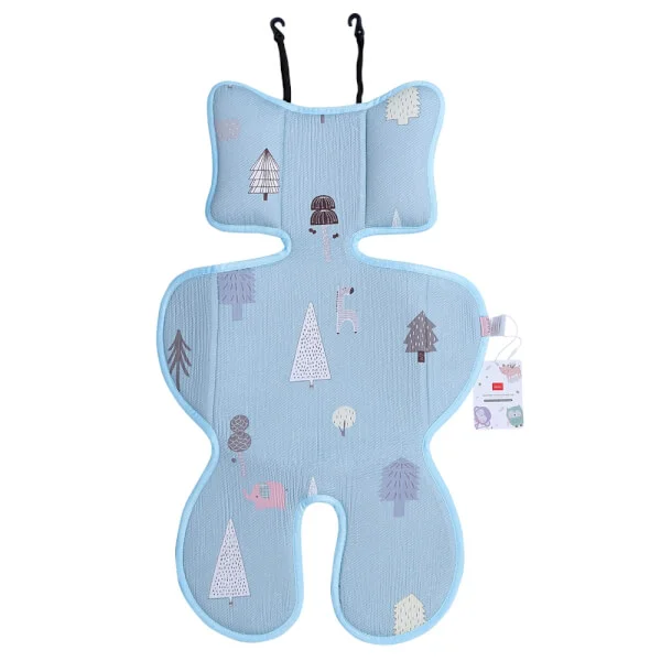 Tấm lót xe đẩy BeBéar cao cấp thoáng khí 8611 (màu xanh)