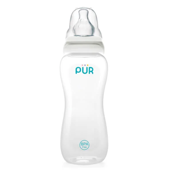 Bình sữa Pur cổ thường Comfort Feeder với van chữ V, 250ml
