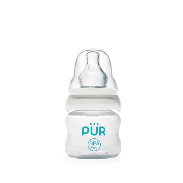 Bình sữa Pur cổ thường Comfort Feeder với van chữ V, 60ml