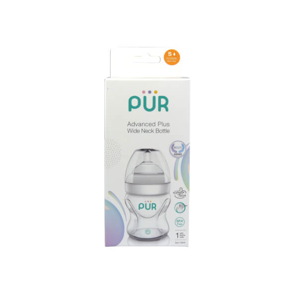 Combo 2 Bình sữa Pur cổ rộng Milk Safe 150ml