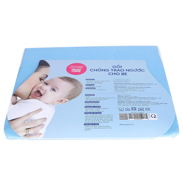 Gối chống trào ngược cho bé ConCung Good K10-E0011 và 1 tã sơ sinh