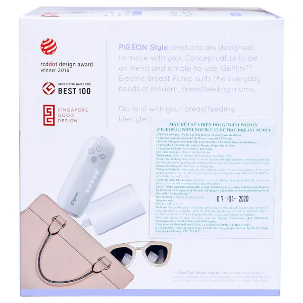 Máy hút sữa điện đôi Pigeon (Gomini)