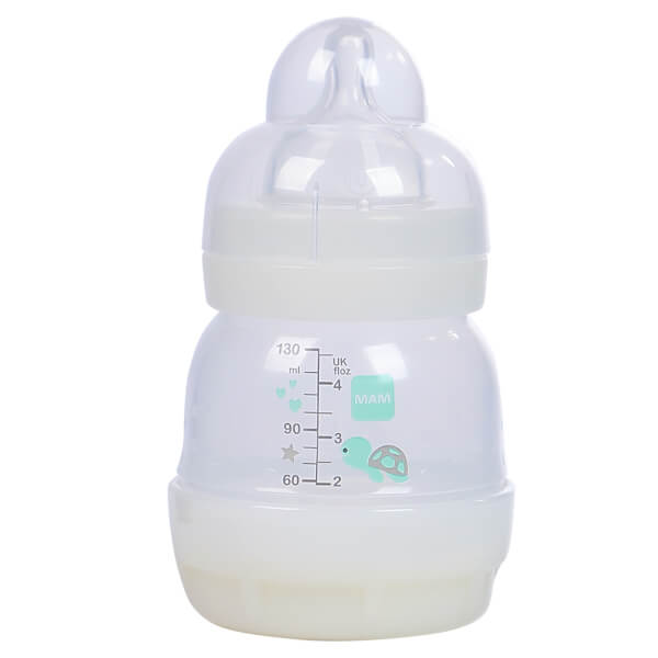 Combo 2 Bình sữa Mam Easy Start Anticolic (chống đầy hơi, 130ml, trắng kem)