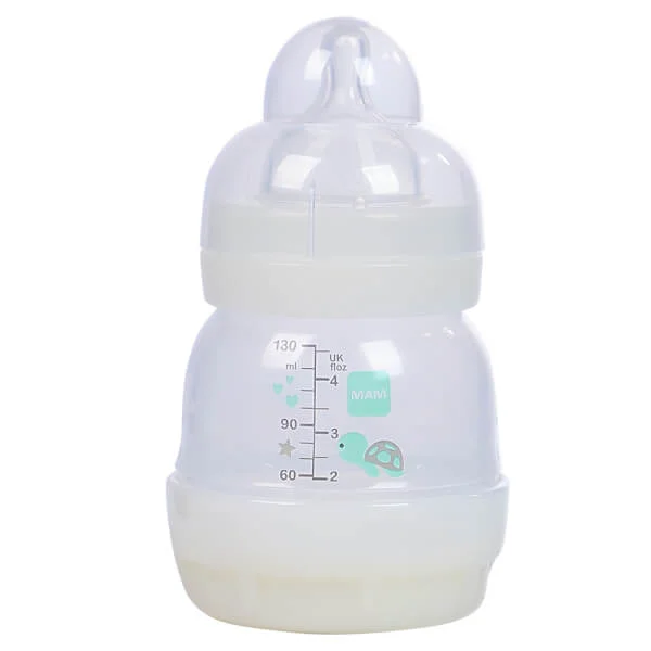 Combo 2 Bình sữa Mam Easy Start Anticolic (chống đầy hơi, 130ml, trắng kem)