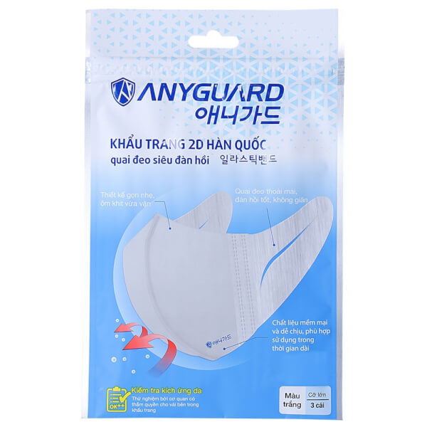 Combo 5 Khẩu trang AnyGuard (3 cái/ túi)