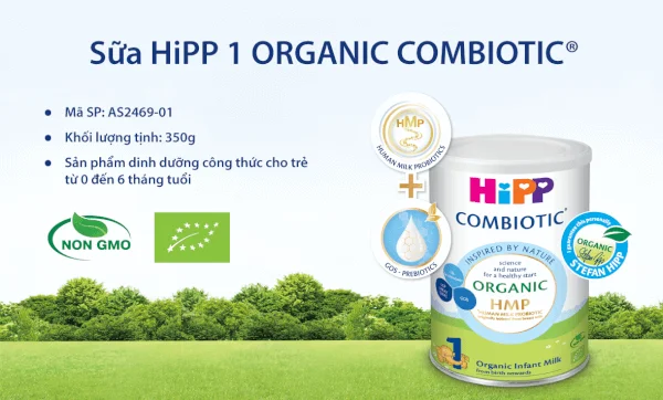 Sữa Hipp 1 Combiotic Organic Infant 350g (0-6 tháng)