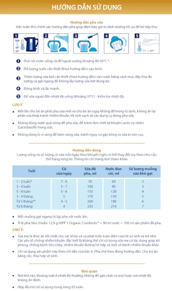 Sữa Hipp 1 Combiotic Organic Infant 350g (0-6 tháng)