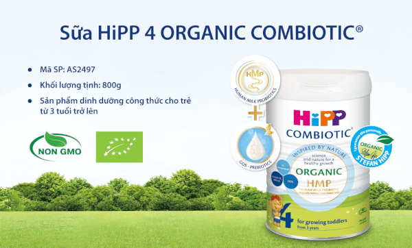 Sữa HiPP 4 Junior Combiotic 800g (từ 3 tuổi)