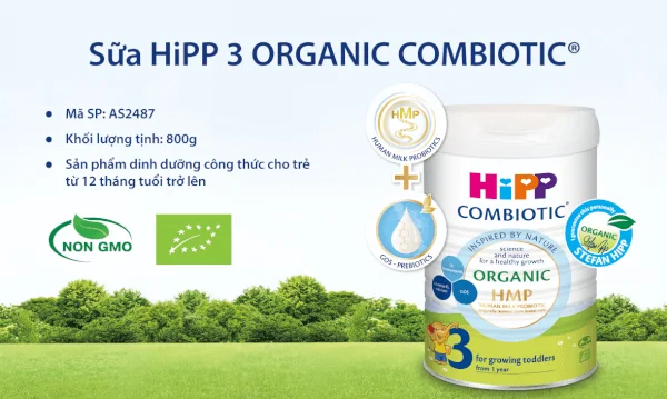 Sữa Hipp 3 Growing - up Combiotic 800g (từ 12 tháng)